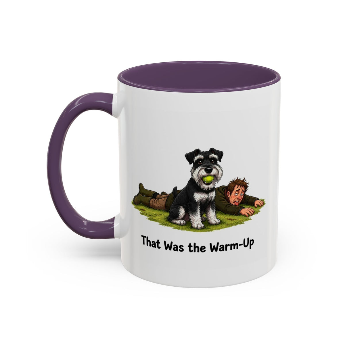 Warm-Up Mug - Miniature Schnauzer - Black & Silver - Man