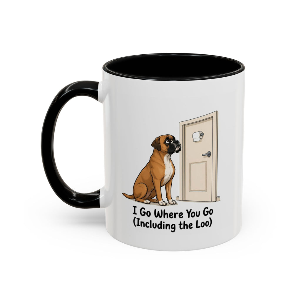 I Go Where You Go Mug - Boxer - Fawn