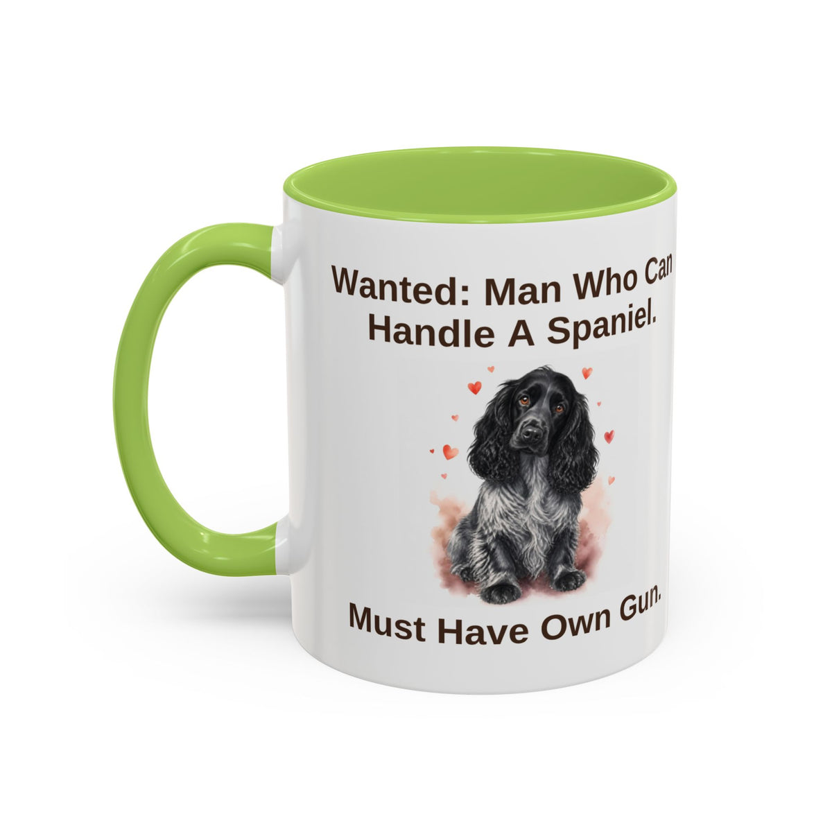 Wanted Mug - Cocker Spaniel - Blue Roan - Man