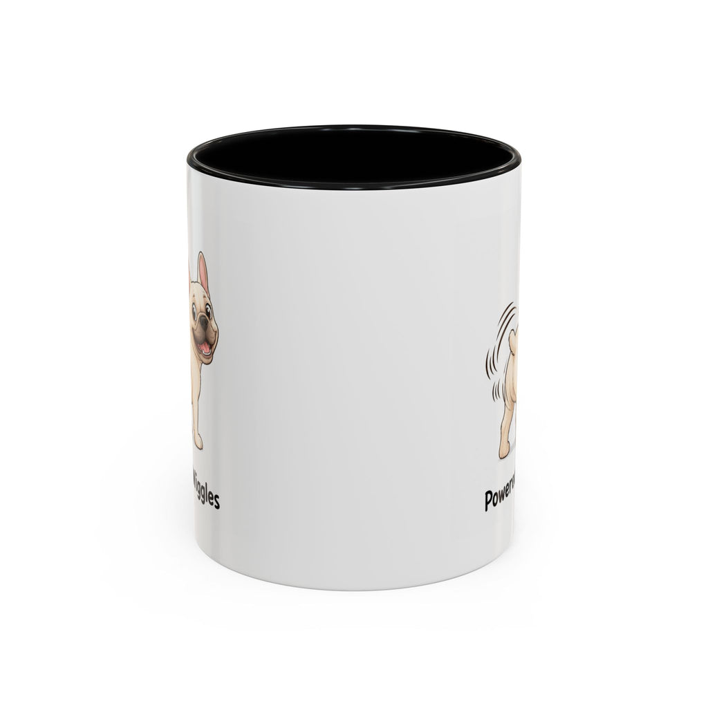 Powered by Wiggles Mug - French Bulldog - Cream
