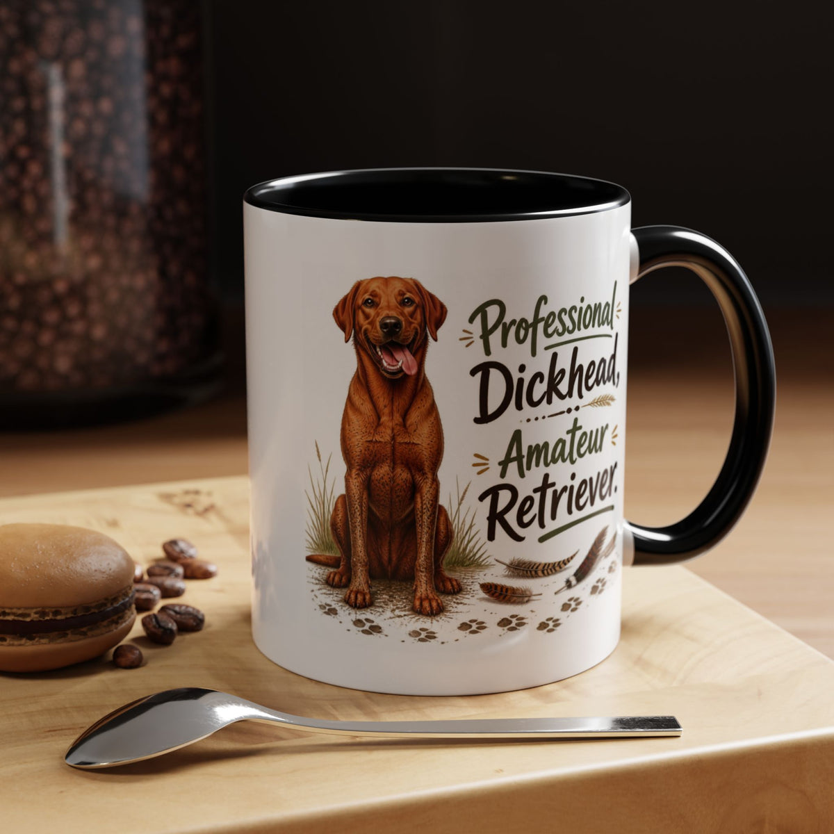 Funny Fox Red Labrador Mug - Professional Dickhead, Amateur Retriever, Working Gun Dog Gift, Pheasant Shooting Mug, 11oz
