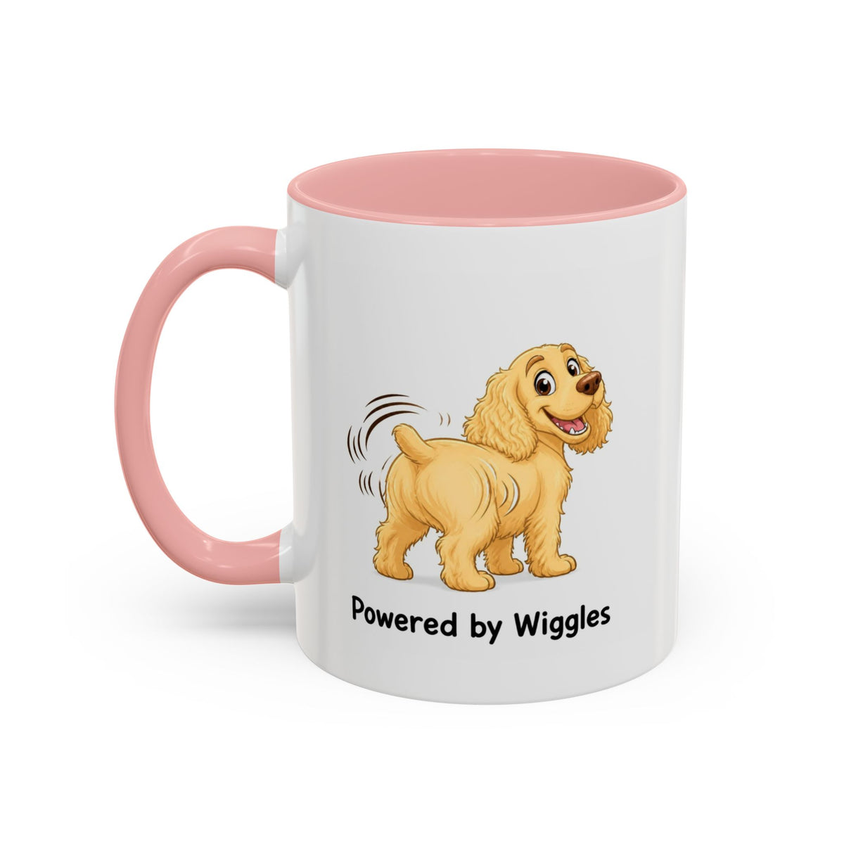 Powered by Wiggles Mug - Cocker Spaniel - Yellow (Golden)