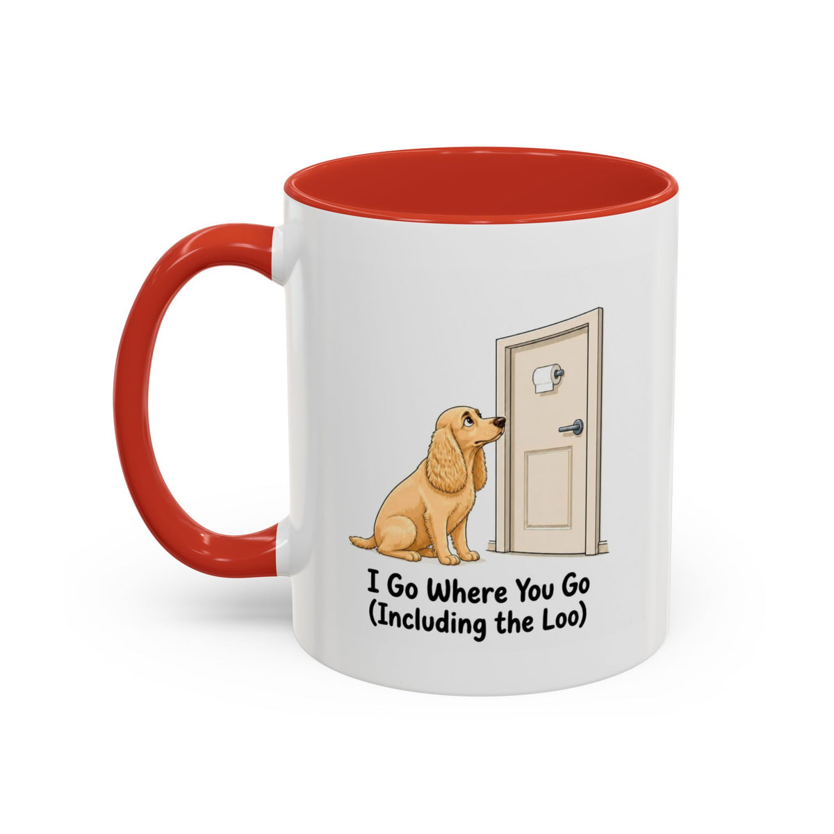 I Go Where You Go Mug - Cocker Spaniel - Yellow (Golden)