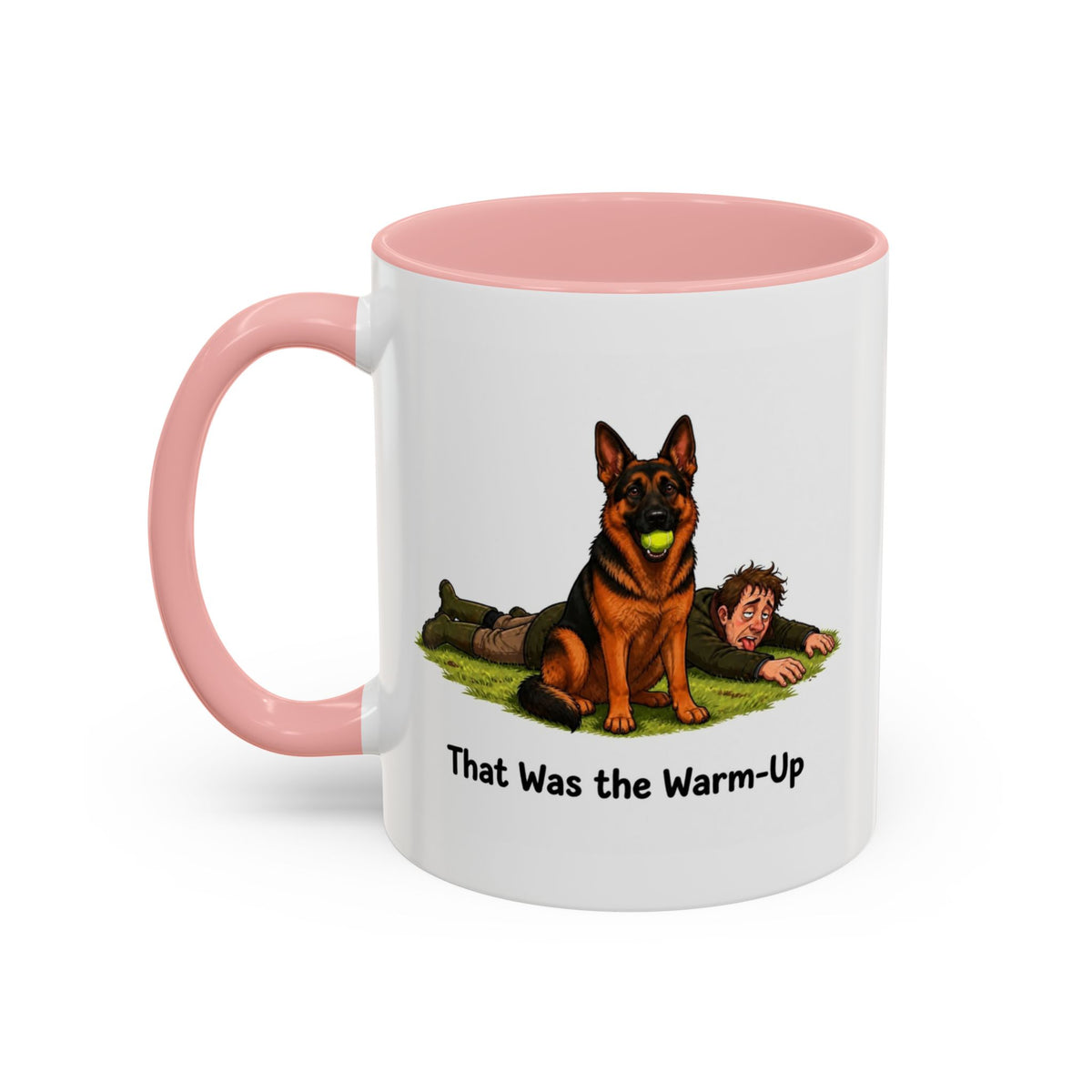 Warm-Up Mug - German Shepherd - Black & Red - Man