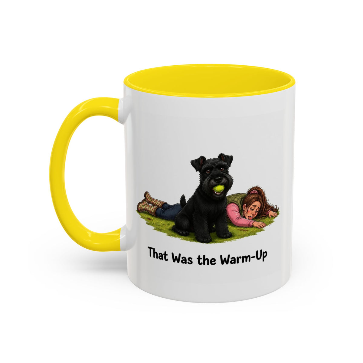 Warm-Up Mug - Miniature Schnauzer - Black - Woman