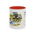 Funny chocolate cocker spaniel mug, wet spaniel and car – view 2