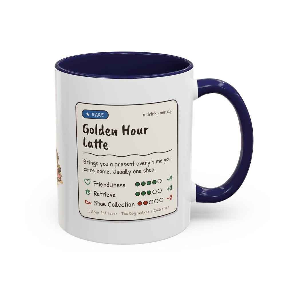 Funny golden retriever mug, dog with a stolen shoe – view 10