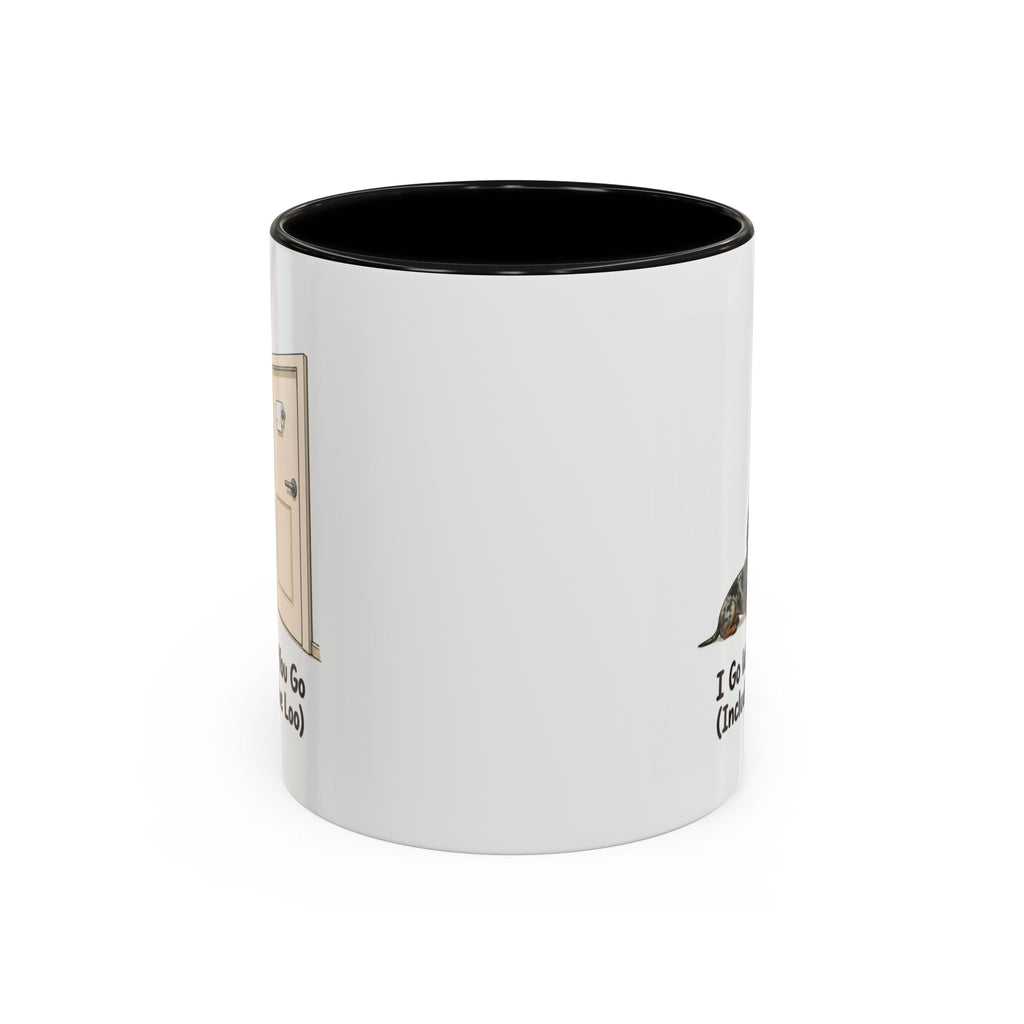 I Go Where You Go Mug - Mini Smooth Dachshund - Dapple