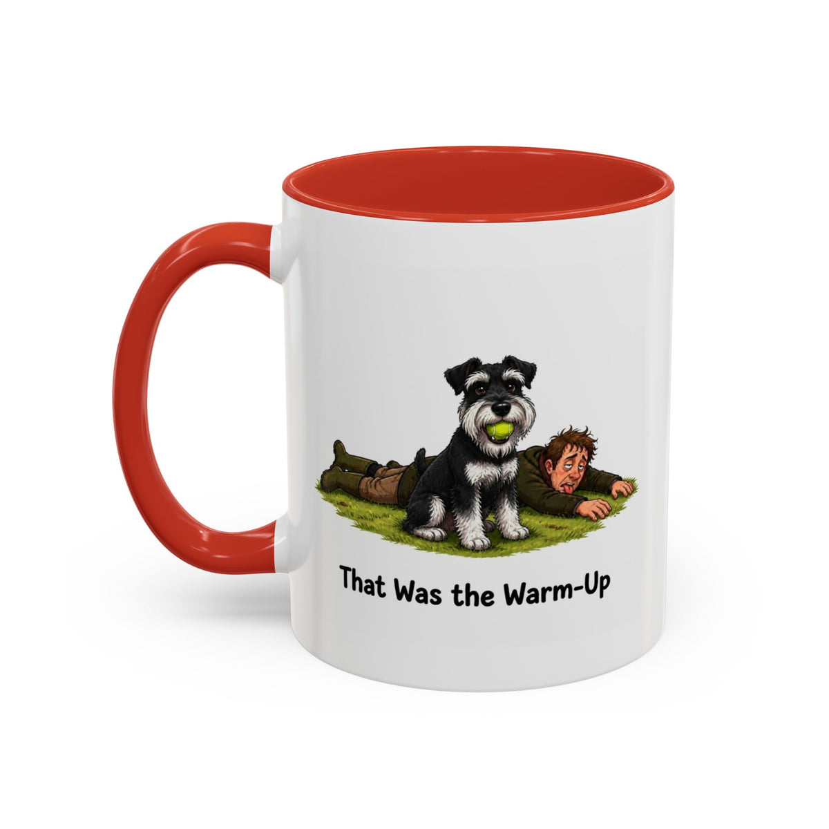 Warm-Up Mug - Miniature Schnauzer - Black & Silver - Man