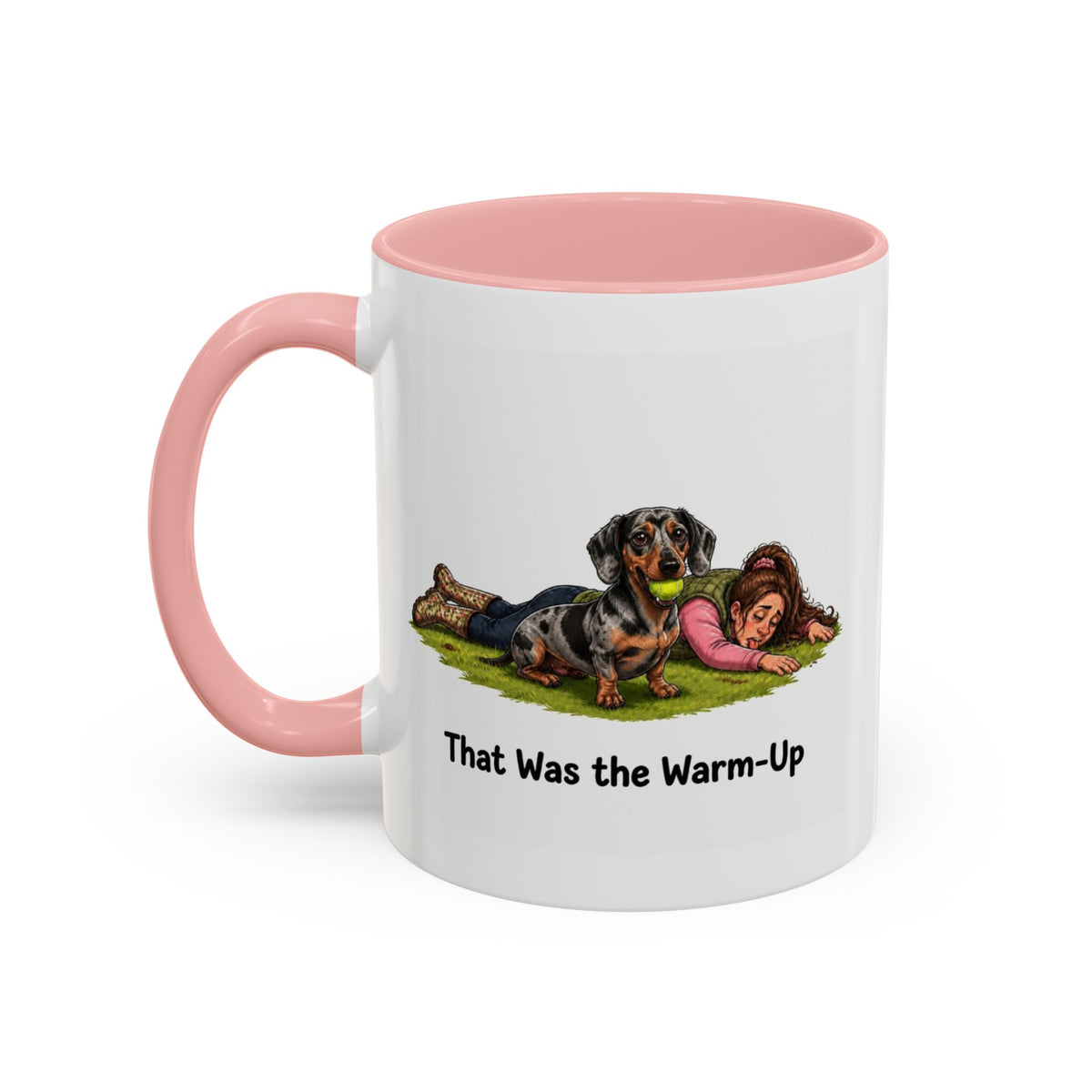 Warm-Up Mug - Mini Smooth Dachshund - Dapple - Woman