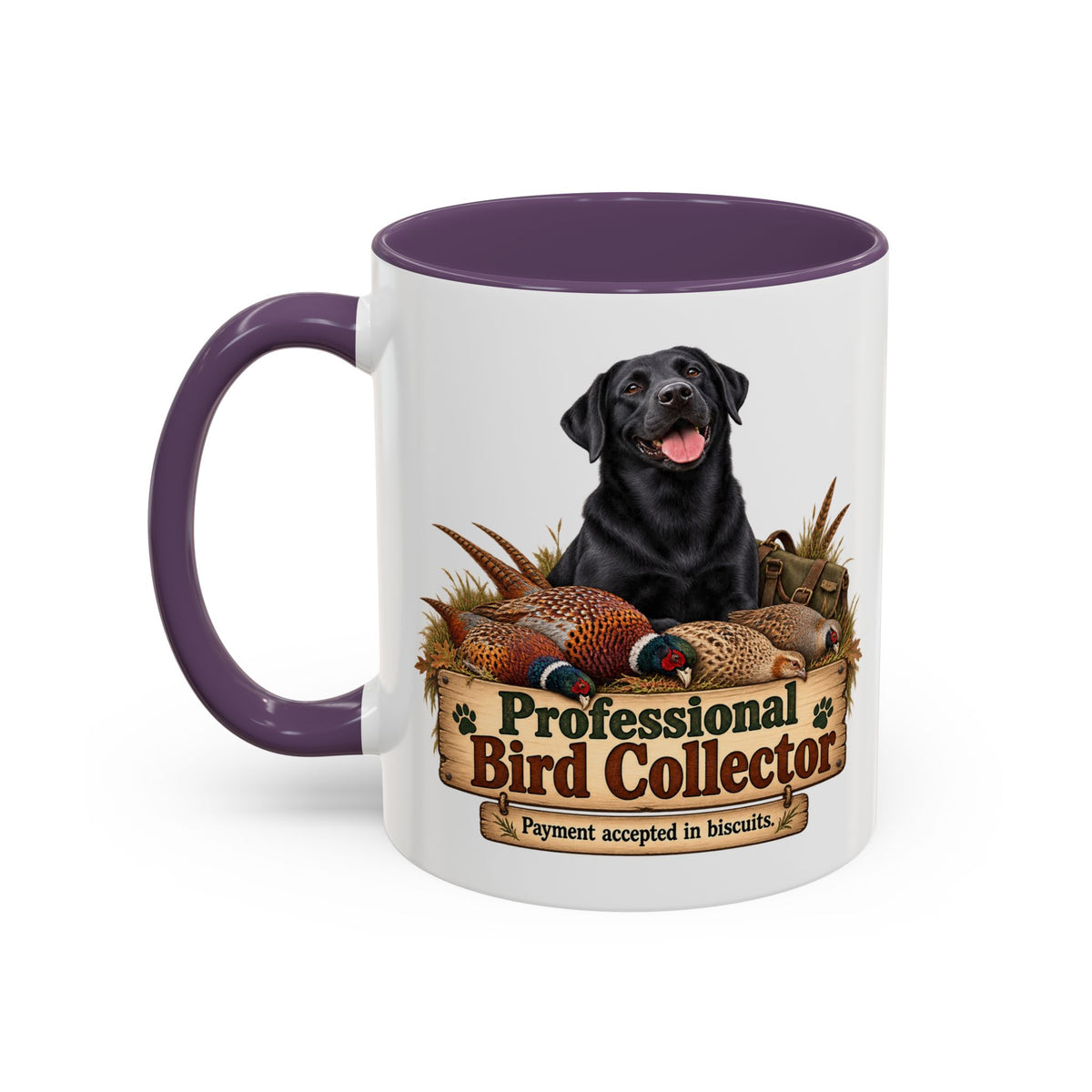 Funny Black Labrador Mug - Professional Bird Collector, Gundog Owner Gift, Shooting Dog Lover Coffee Mug, 11oz
