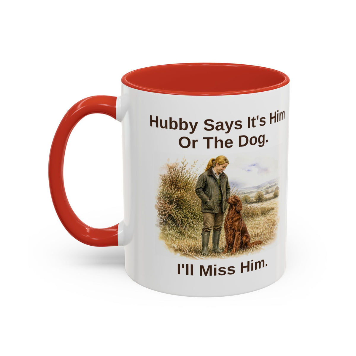 Hubby Says Mug - Red Setter - Red - Blonde