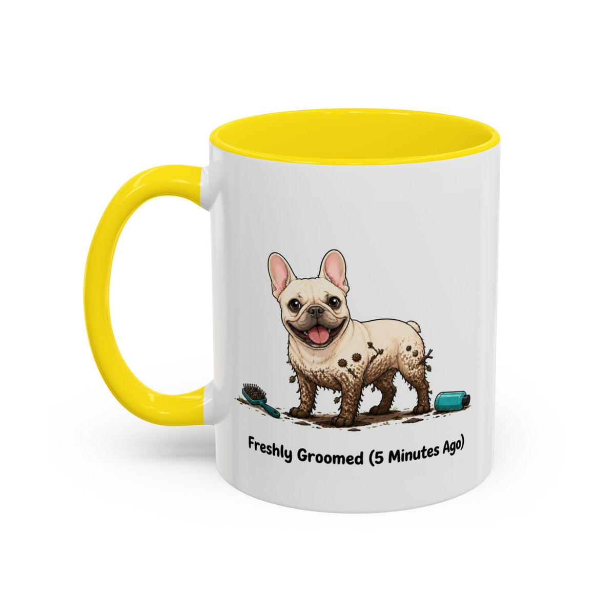 Freshly Groomed Mug - French Bulldog - Cream