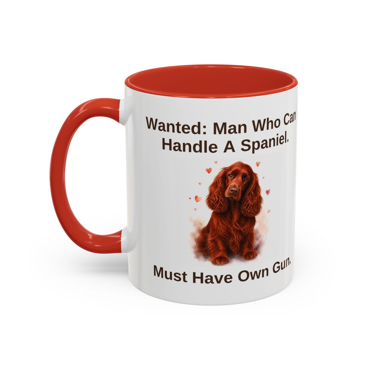 Wanted Mug - Cocker Spaniel - Red - Man