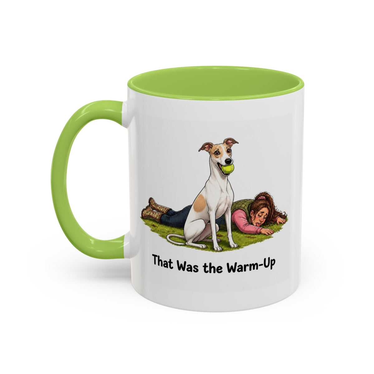 Warm-Up Mug - Whippet - White & Parti - Woman