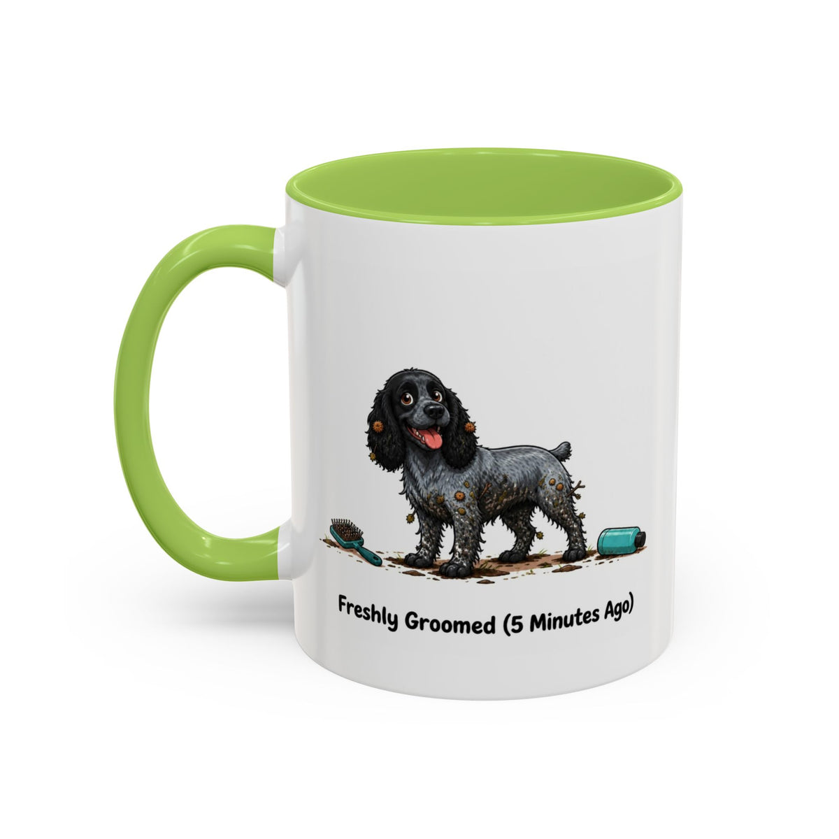 Freshly Groomed Mug - Cocker Spaniel - Blue Roan