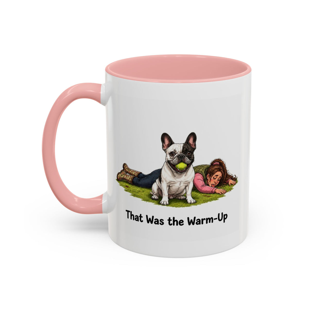 Warm-Up Mug - French Bulldog - Pied - Woman