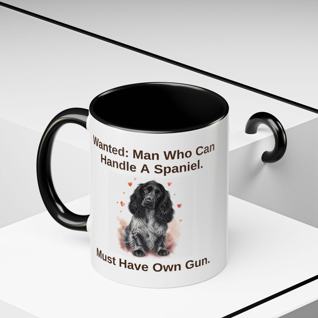 Wanted Mug - Cocker Spaniel - Blue Roan - Man