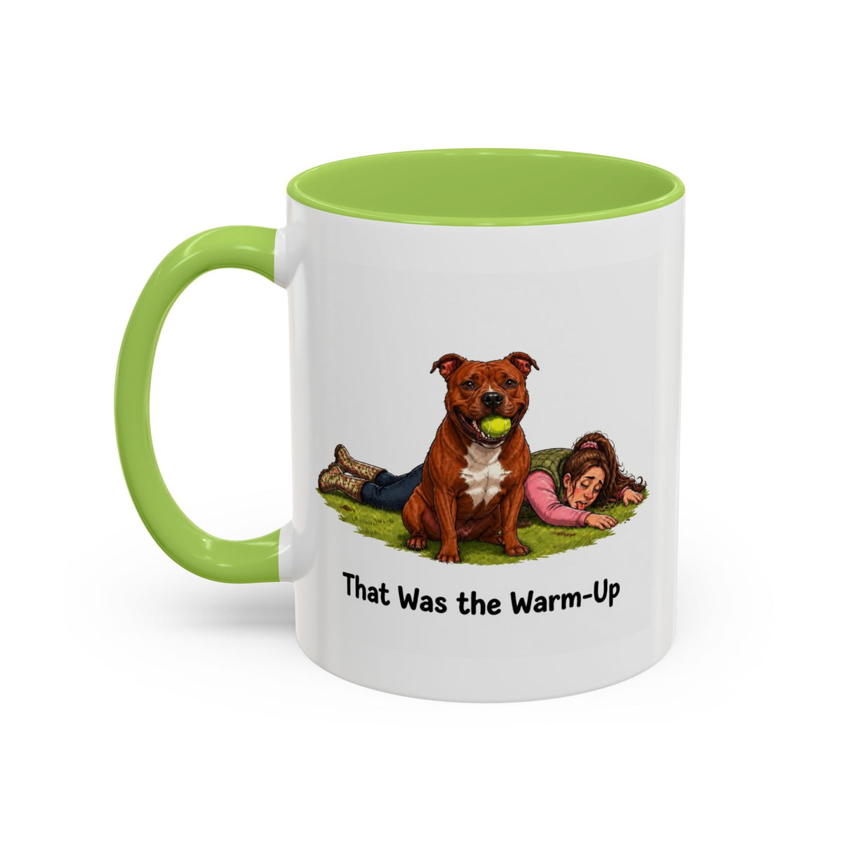 Warm-Up Mug - Staffordshire Bull Terrier - Red - Woman
