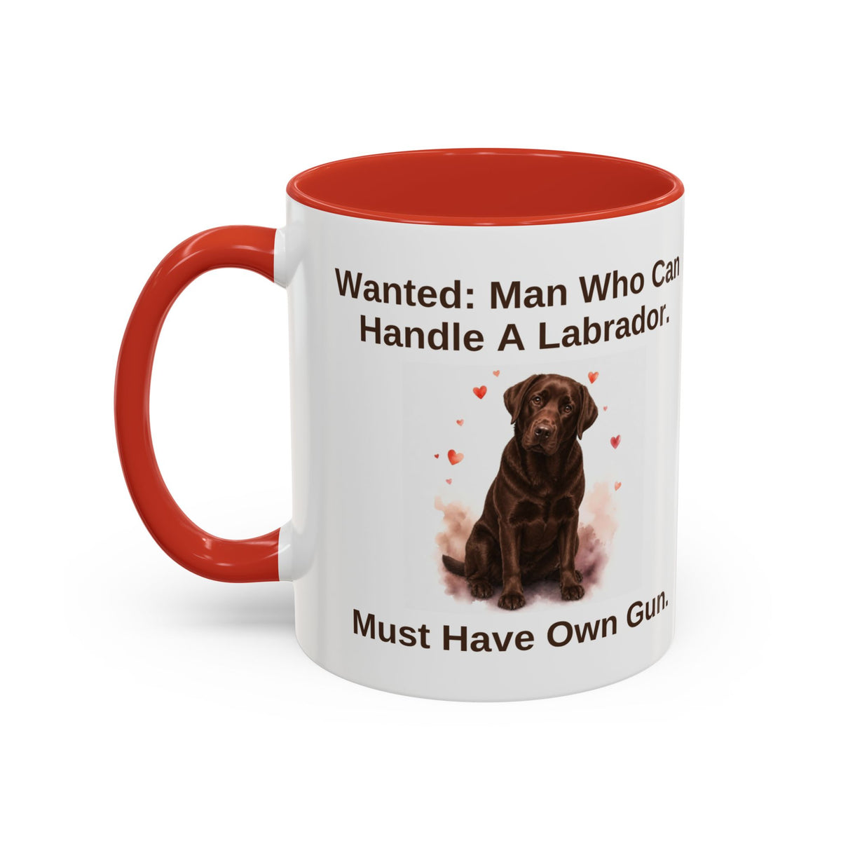 Wanted Mug - Labrador - Chocolate - Man