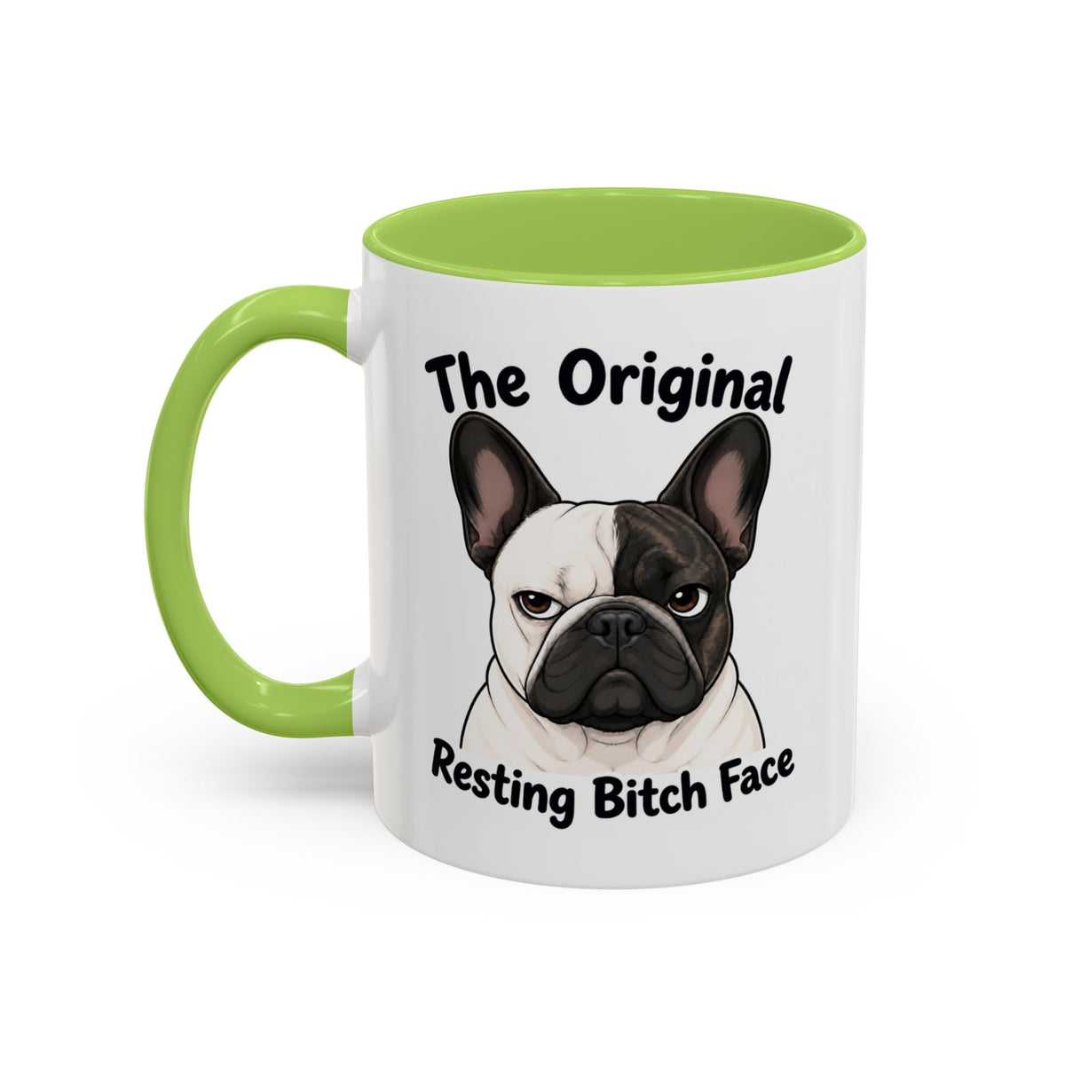 Resting Bitch Face Mug - French Bulldog - Pied