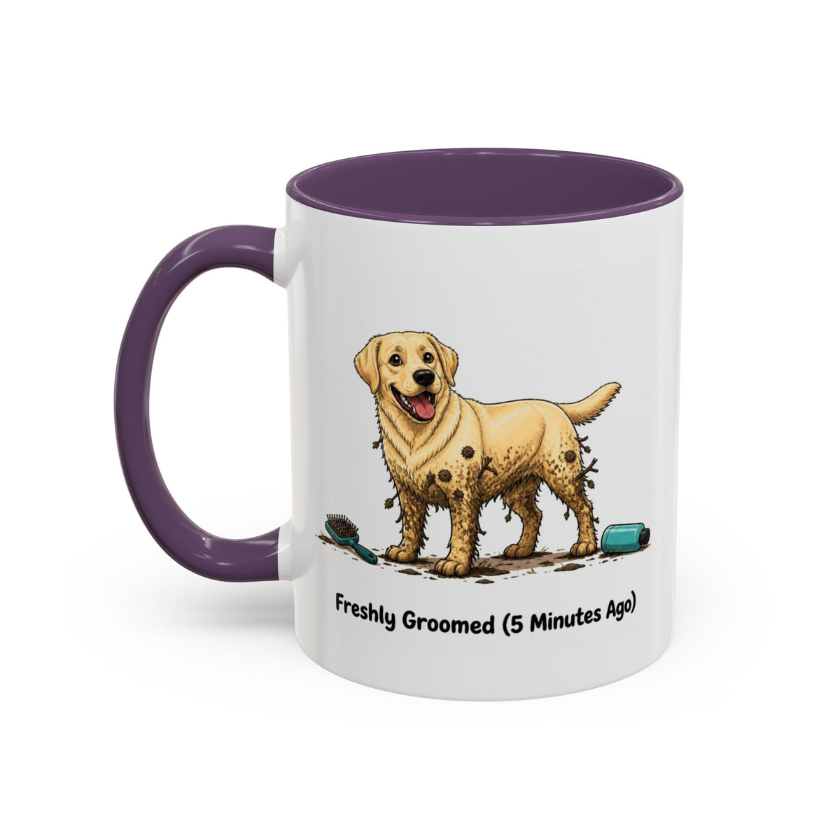 Freshly Groomed Mug - Labrador - Yellow