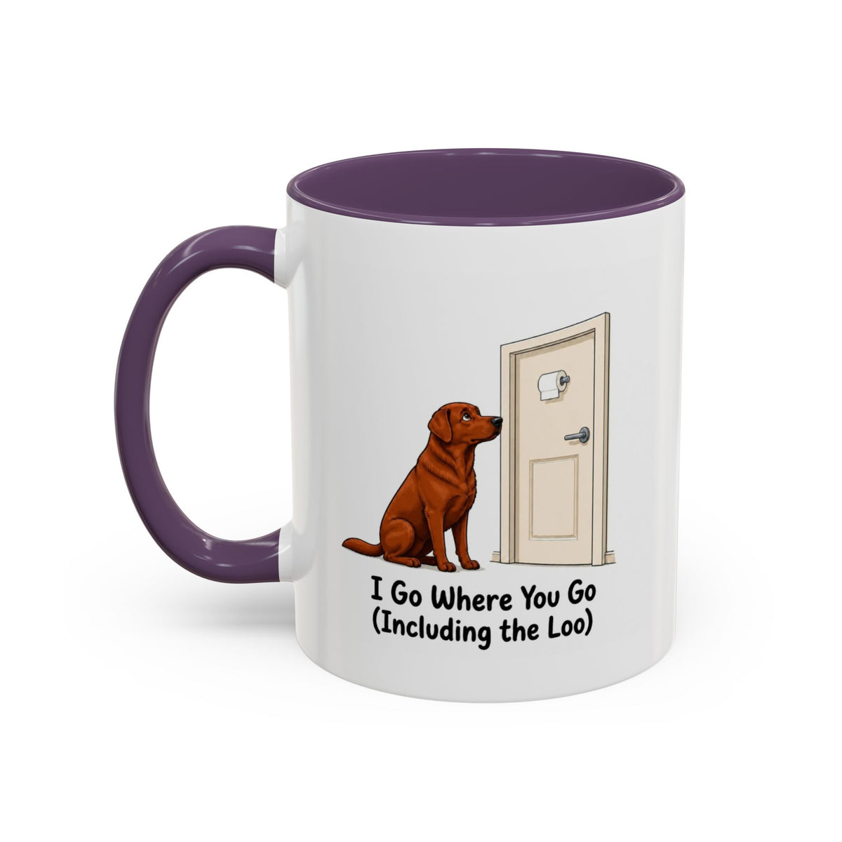 I Go Where You Go Mug - Labrador - Fox Red