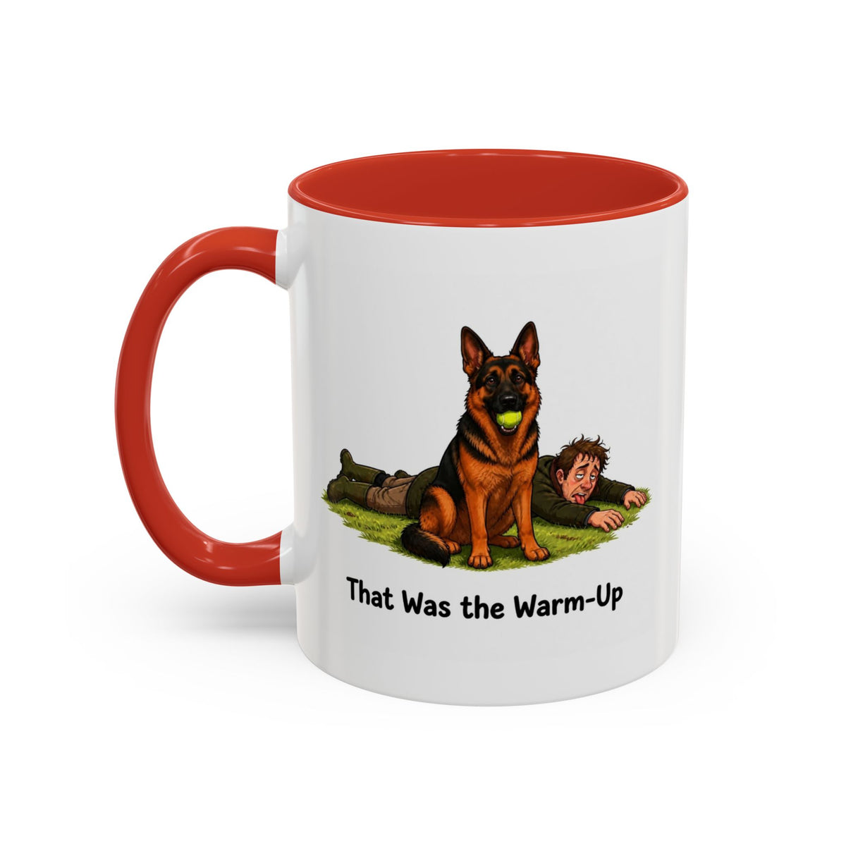Warm-Up Mug - German Shepherd - Black & Red - Man