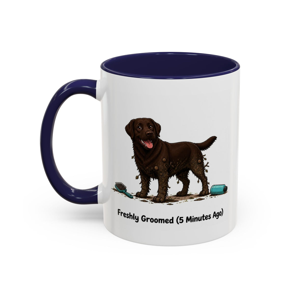 Freshly Groomed Mug - Labrador - Chocolate