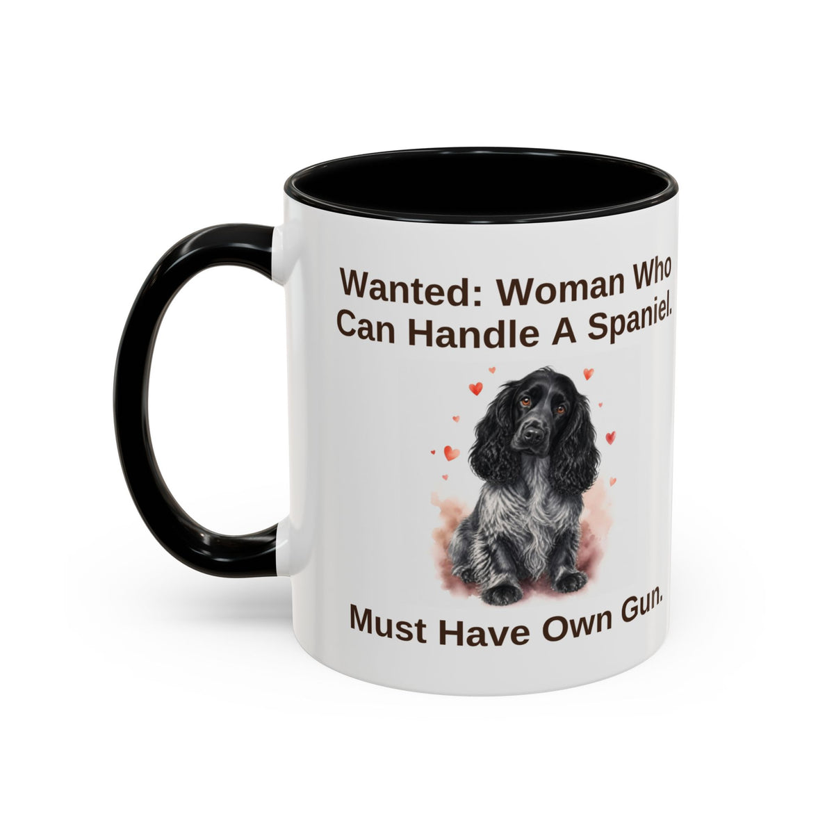 Wanted Mug - Cocker Spaniel - Blue Roan - Woman