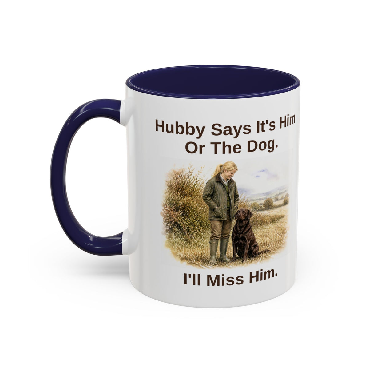 Hubby Says Mug - Labrador - Chocolate - Blonde