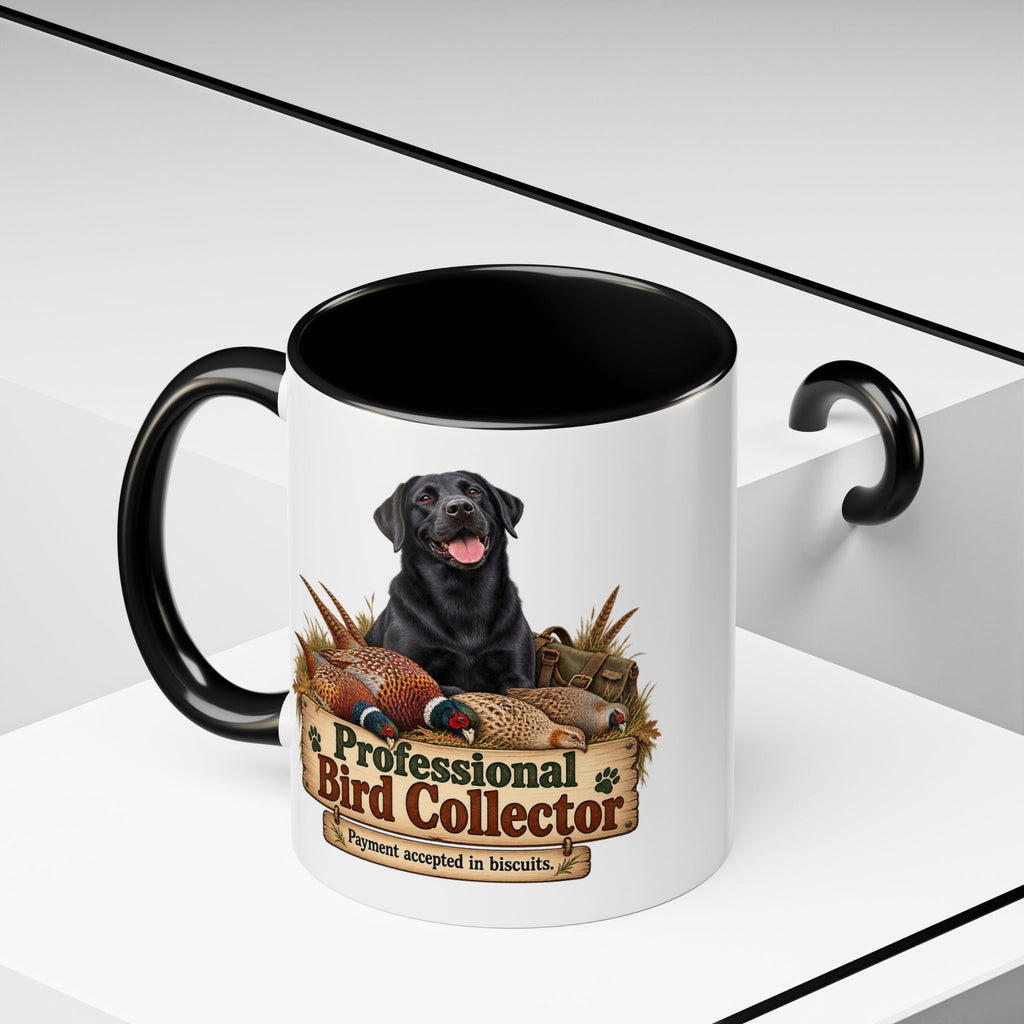 Funny Black Labrador Mug - Professional Bird Collector, Gundog Owner Gift, Shooting Dog Lover Coffee Mug, 11oz