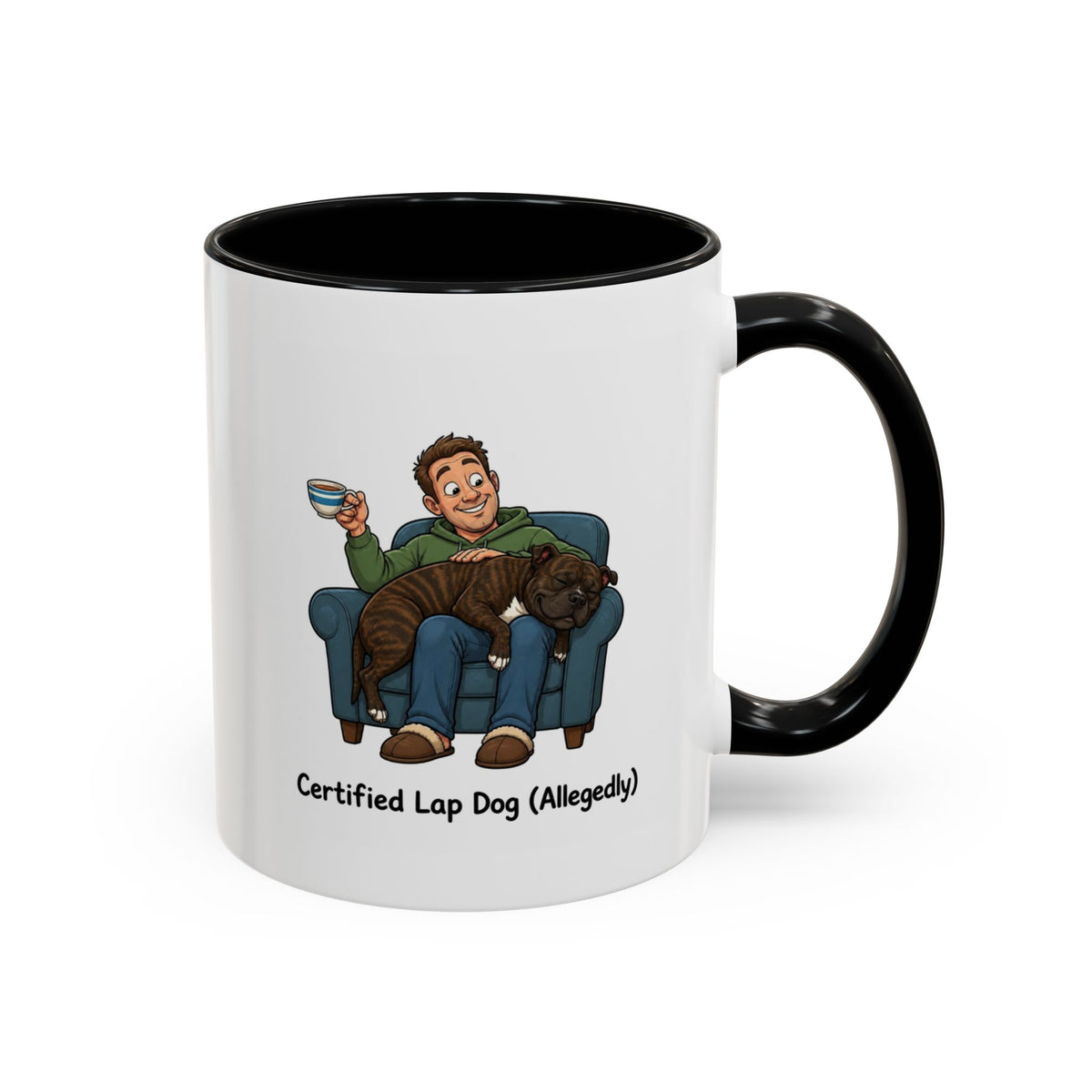 Lap Dog Mug - Staffordshire Bull Terrier - Brindle