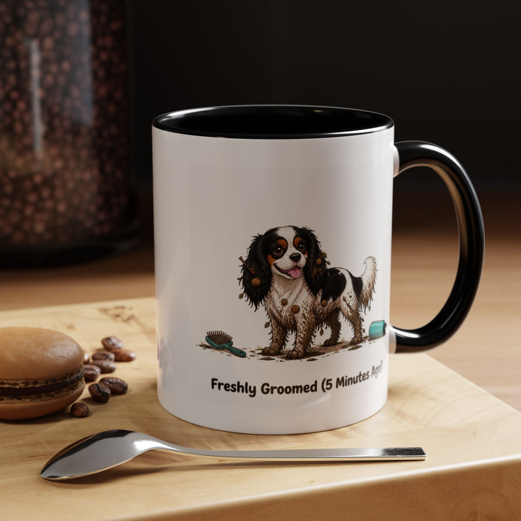 Freshly Groomed Mug - Cavalier King Charles Spaniel - Tricolour