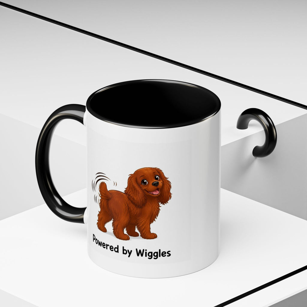 Powered by Wiggles Mug - Cavalier King Charles Spaniel - Ruby