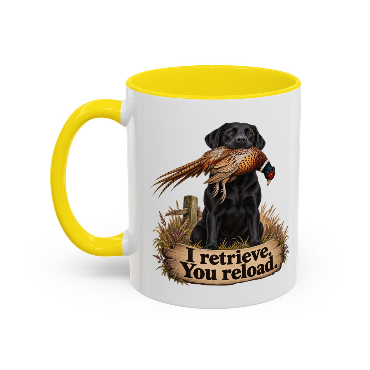 Funny Black Labrador Mug - I Retrieve You Reload, Gundog Owner Gift, Shooting Dog Lover Coffee Mug, 11oz