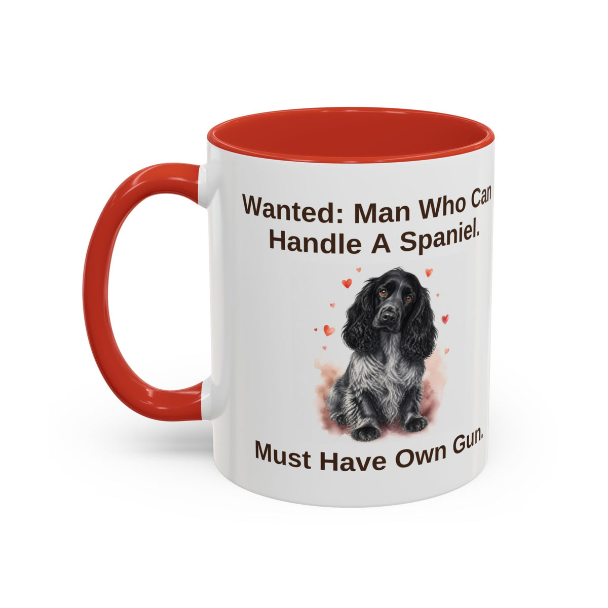 Wanted Mug - Cocker Spaniel - Blue Roan - Man