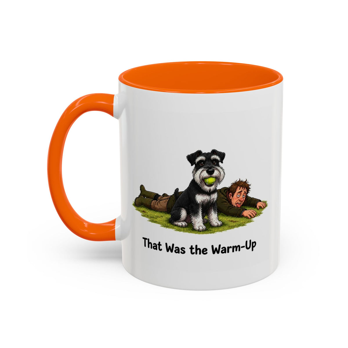 Warm-Up Mug - Miniature Schnauzer - Black & Silver - Man