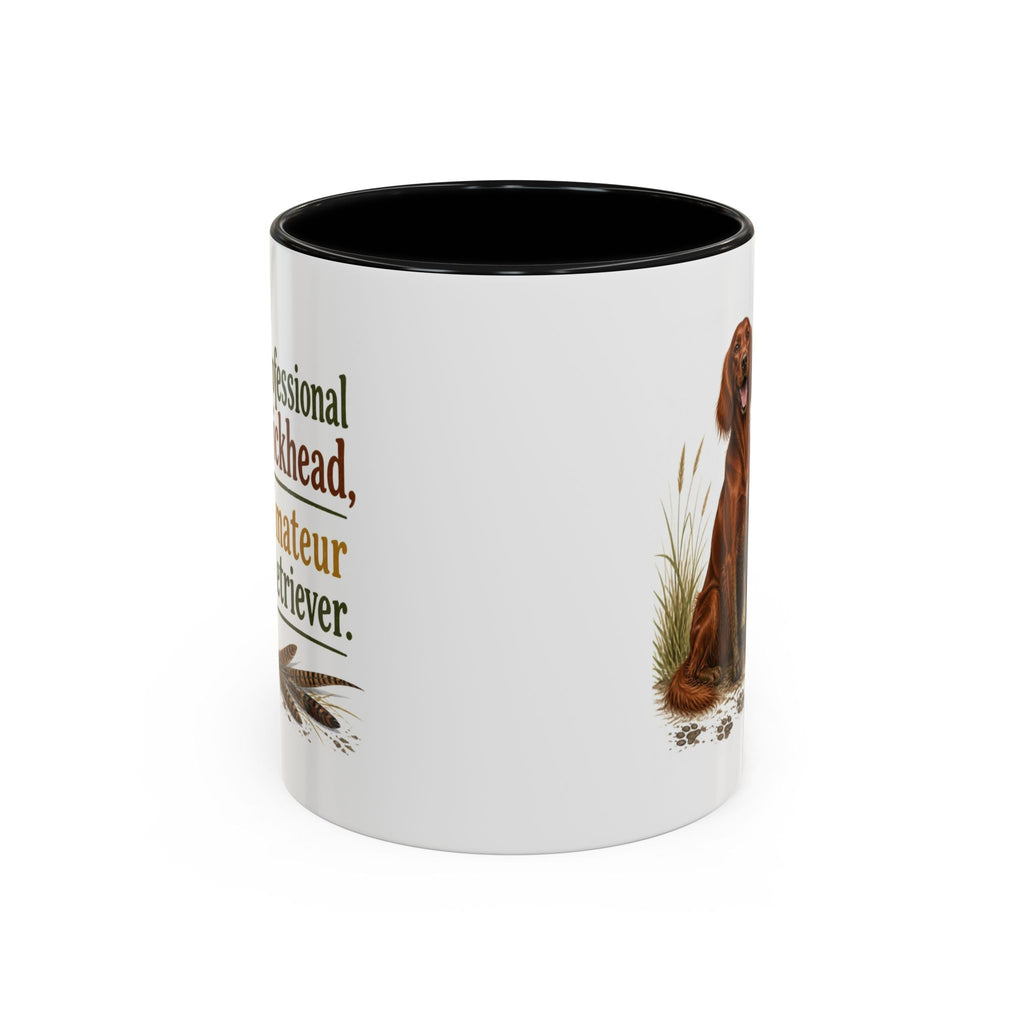 Funny Red Setter Mug - Professional Dickhead, Amateur Retriever, Working Gun Dog Gift, Pheasant Shooting Mug, 11oz