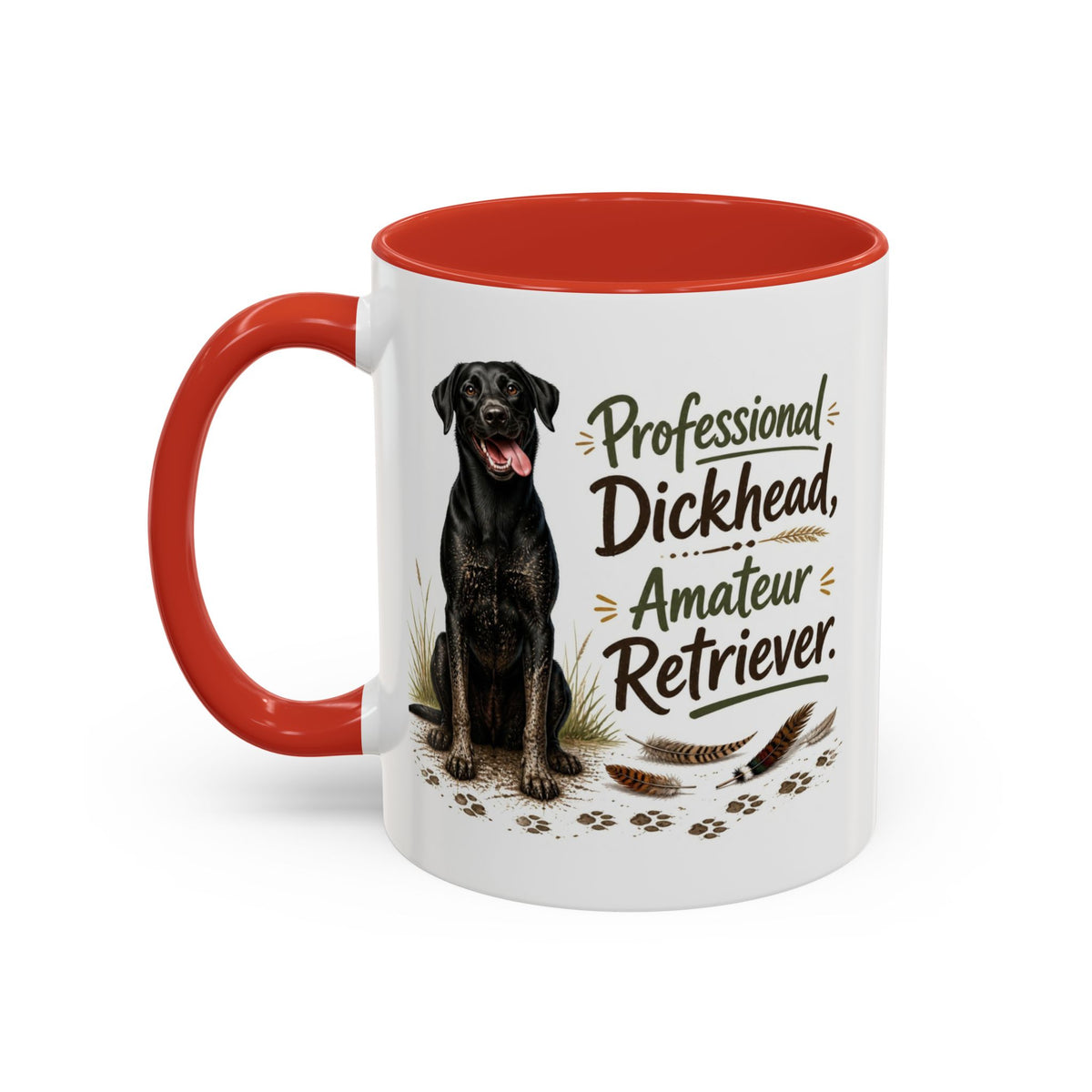 Funny Black Labrador Mug - Professional Dickhead, Amateur Retriever, Working Gun Dog Gift, Pheasant Shooting Mug, 11oz
