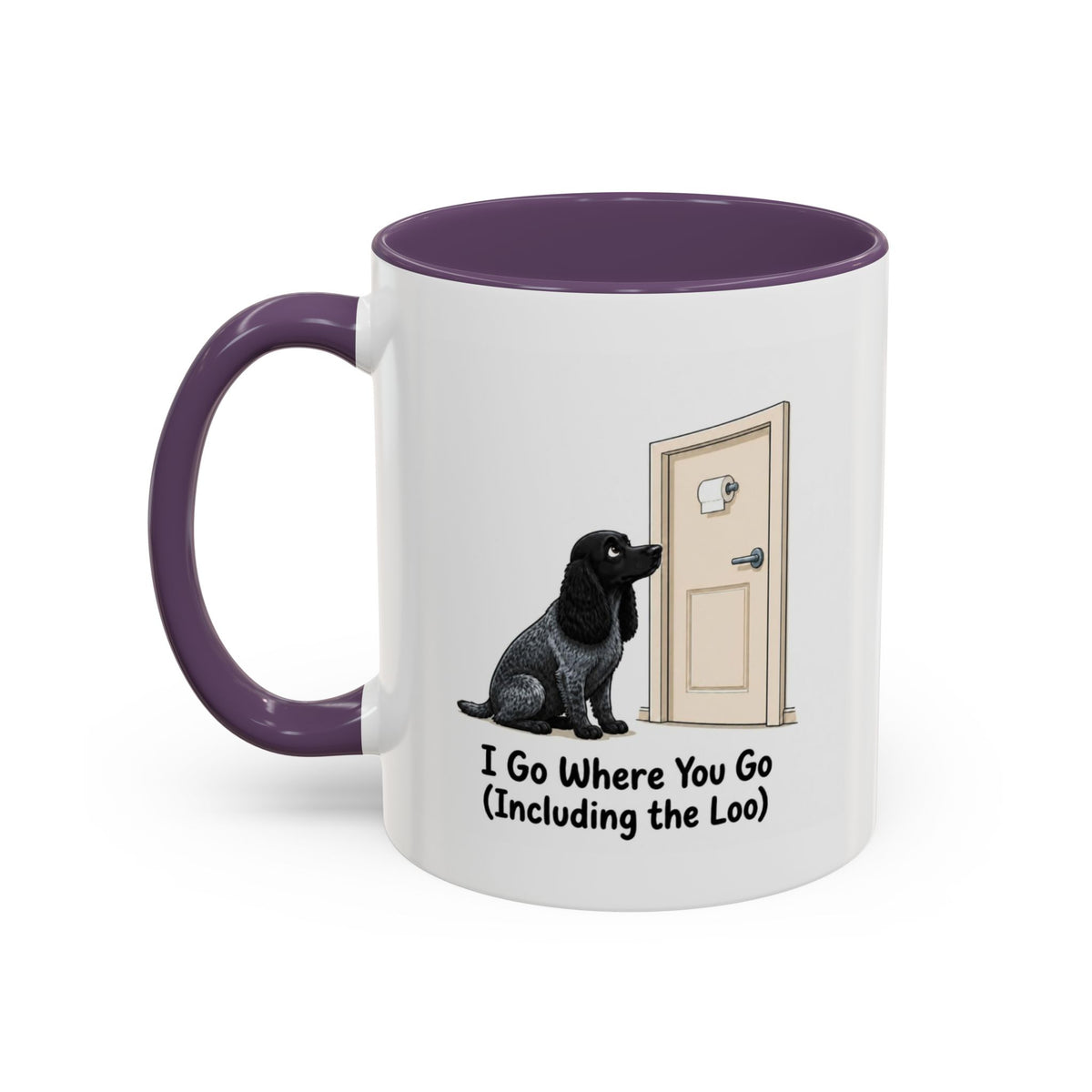 I Go Where You Go Mug - Cocker Spaniel - Blue Roan