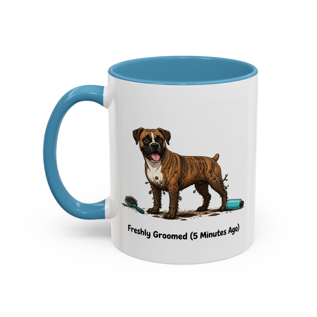 Freshly Groomed Mug - Boxer - Brindle