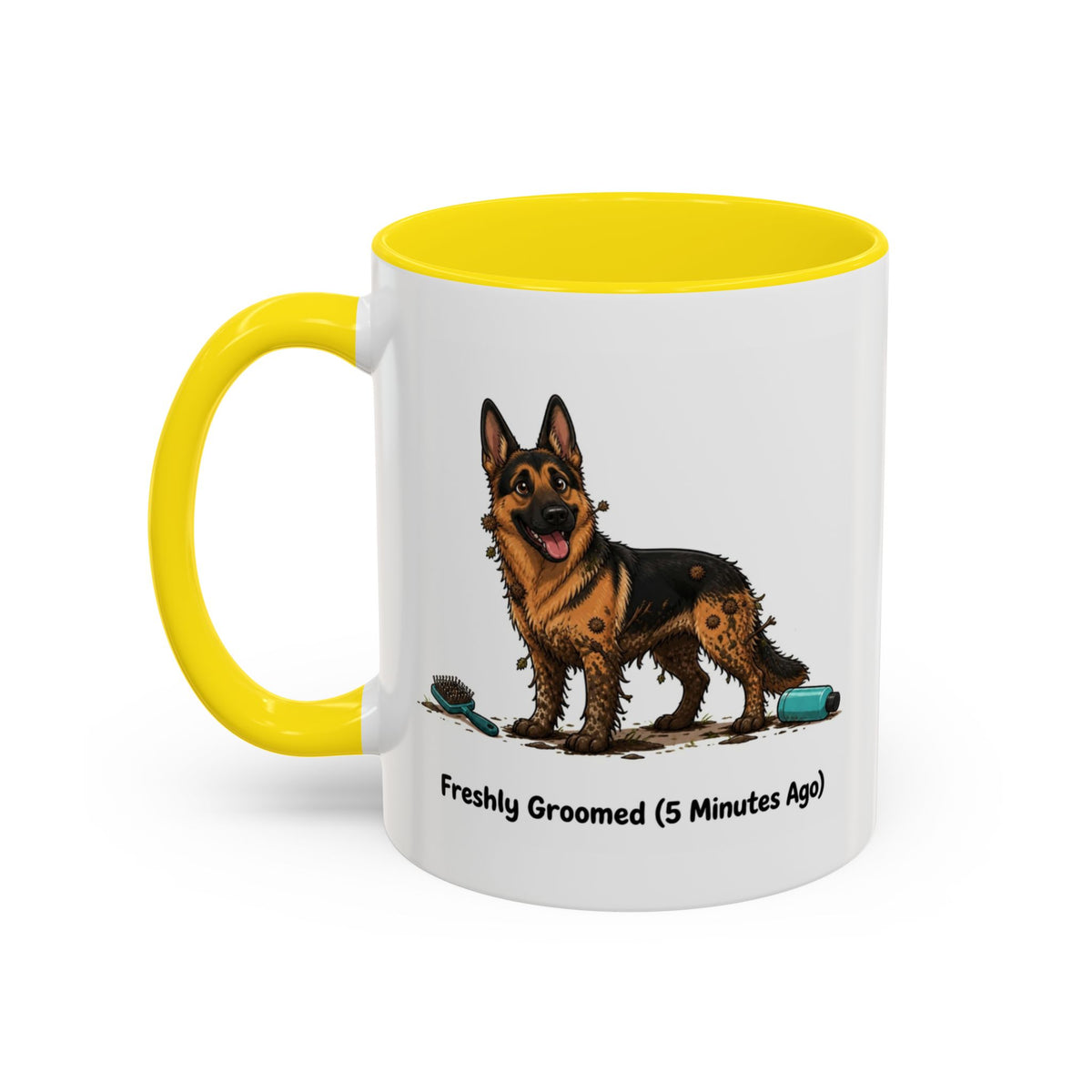 Freshly Groomed Mug - German Shepherd - Black & Tan