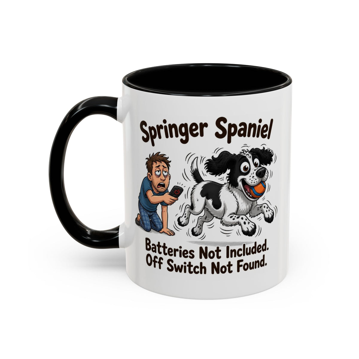 Off Switch Mug - Springer - Black & White - Man