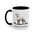 Freshly Groomed Mug - Whippet - White & Parti