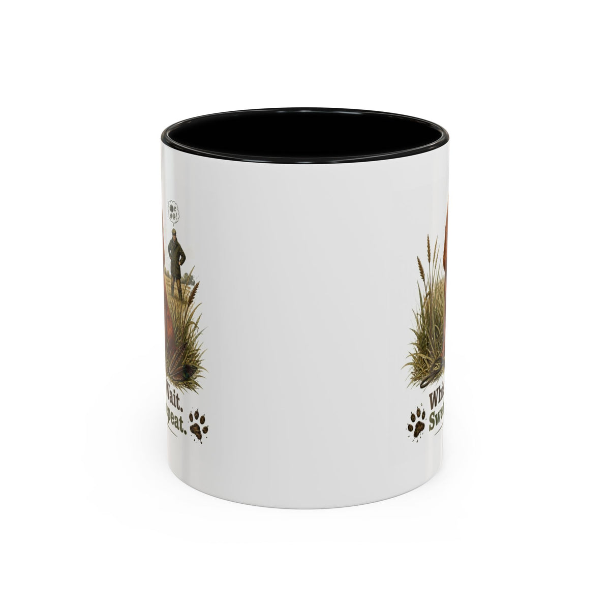 Funny Red Cocker Spaniel Mug - Whistle. Wait. Swear. Repeat. Working Gun Dog Gift, Dog Training Mug, 11oz