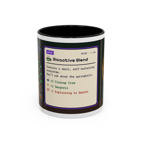 Bioactive Blend pixel art vivarium keeper mug, 11oz ceramic – view 1