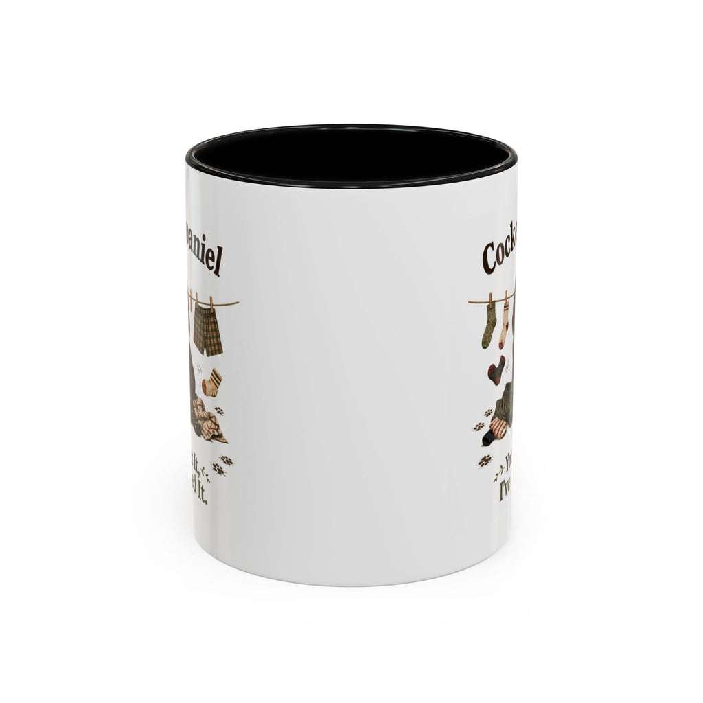 Funny Brown Cocker Spaniel Mug - You Want It, I've Nicked It, Sock Thief Dog, Spaniel Owner Gift, 11oz