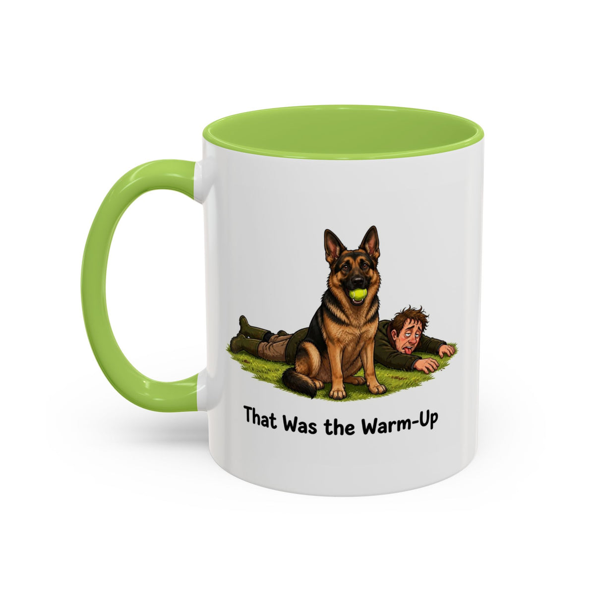 Warm-Up Mug - German Shepherd - Black & Tan - Man