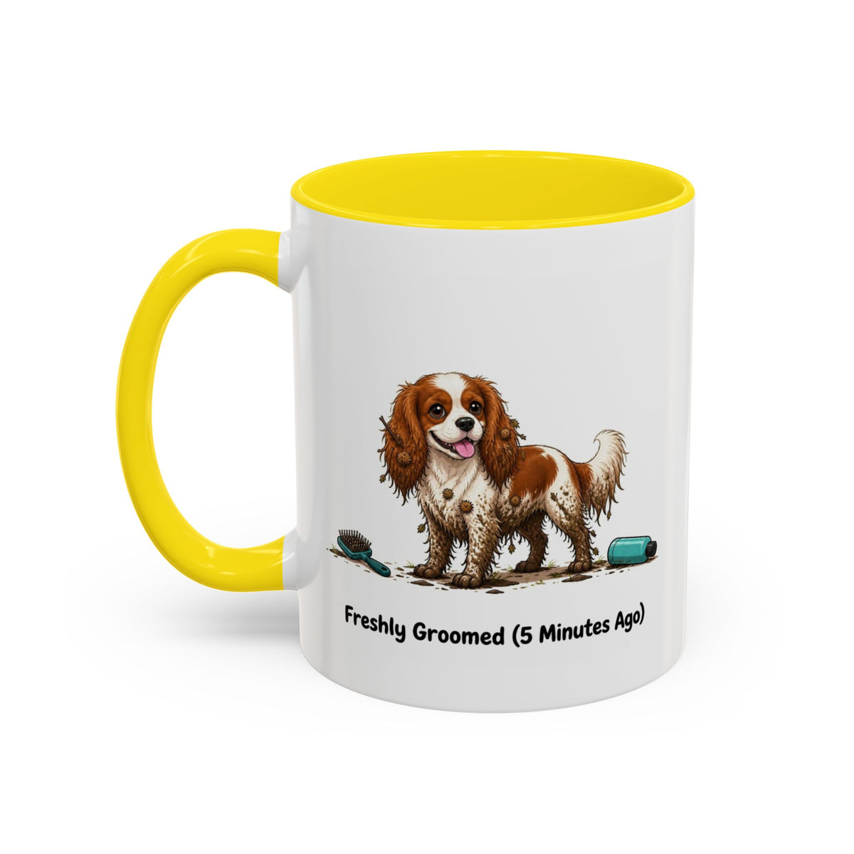 Freshly Groomed Mug - Cavalier King Charles Spaniel - Blenheim